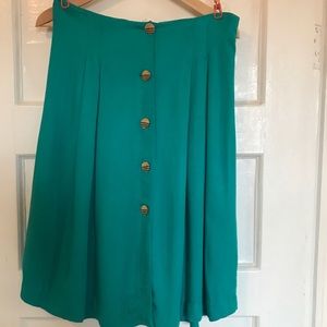 Many Belles Down Teal Skirt
